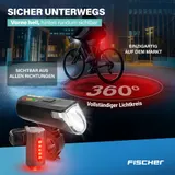 Fahrradbeleuchtung FISCHER LED Beleuchtungs-Set 60 Lux mit 360° Bodenbeleuchtung – Bild 2