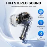 Bluetooth 5.4 Kopfhörer In-Ear Kabellos Ohrhörer mit Mikrofon Touch Headset – Bild 24