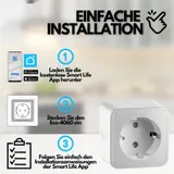 Echos Smart WLAN Steckdosen Set App-gesteuert WiFi Smart Home Steckdose 16 A – Bild 2
