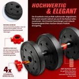 Hantelset 30 kg Kurzhanteln Langhantel Set Hantel Hantelscheiben Krafttraining – Bild 3