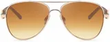 Damen Pilotenbrille getönt Sonnenbrille mit lackierten Bügeln und Strass – Bild 2