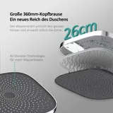 Duschsystem Regendusche Mit Thermostat Handbrause Duschset    Mechanische Tasten – Bild 15
