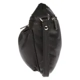 Kleine echt Leder Damen Umhängetasche Schultertasche Tasche Handtasche Schwarz – Bild 3