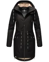 Marikoo Damen Softshell Outdoor Jacke Parka Mantel lang mit Kapuze B886 NEU – Bild 1