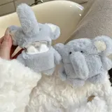 Süße Plüschhülle Blau Elefant für AirPods Pro 3 1 2 4 Kabellose Kopfhörer – Bild 2