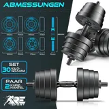 RE:SPORT® 2er Hantel Set Kurzhanteln Hanteln verstellbar Krafttraining Fitness – Bild 2