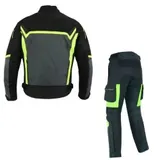 Herren Motorrad Kombi Textil Jacke & Hose Wasserdicht CE-Protektoren Biker Anzug – Bild 2