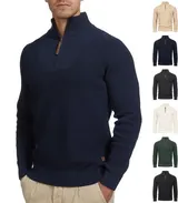Indicode Herren Strickpullover INYassip-Pullover Herrenpulli Stehkragen Cardigan – Bild 7