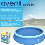 Swimmingpool Schwimmbecken Schwimmbad Quick Up Pool 427 x 84 cm Komplettset blau – Bild 1