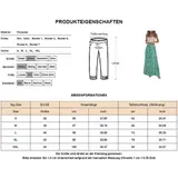 Damen Hosenrock Blumen Weites Bein Palazzohose Sommerhose Lange Hose Haremshose  – Bild 2