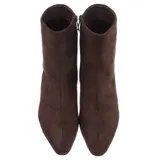 Damen Stiefeletten mit Reißverschluss Ital-Design 4063 in Braun – Bild 4
