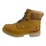 Damen Stiefeletten Worker Boots Gefüttert Winterboots Stiefel Profilsohle 73767 – Bild 5