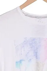 BLEND T-Shirt Herren Oberteil Shirt Sportshirt Gr. L Baumwolle Weiß #8fo398i – Bild 2