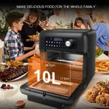 10L Heißluftfritteuse XXL Airfryer Fritteusen Heissluft Friteuse Backofen Ofen – Bild 4