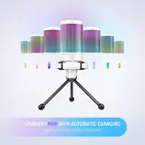 FIFINE USB Mikrofon RGB Kondensator Gaming Mikrofone PC mit Stummschalttaste – Bild 4