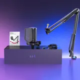 FIFINE USB Mikrofon PC Gaming mit Arm, Shock Mount für Streaming Podcast Studio – Bild 6