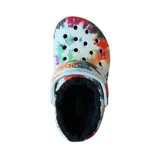 Crocs Kinder Classic Lined Tie-Dye Clog gefütterte Hausschuhe Größen 19-31 – Bild 3