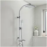 Duschsystem Regendusche Duschset mit Handbrause Seifenablage Duscharmatur Dusche – Bild 2