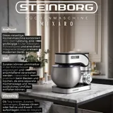 Küchenmaschine mit Waage Rührmaschine Teigmaschine Teigkneter Knetmaschine – Bild 2