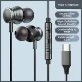 Typ C Kabelgebundene Kopfh?rer mit Mikrofon 3,5 mm f��r Smartphones Musik Gamin – Bild 1