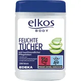 Elkos Body Feuchttücher hautfreundlicher Pflegelotion Körper & Hände 150 Stück – Bild 1