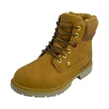 Damen Stiefeletten Worker Boots Gefüttert Winterboots Stiefel Profilsohle 73767 – Bild 1