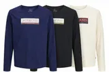 Jack & Jones Kids Jungen Kinder Langarmshirt Logo Longsleeve Baumwolle 140 - 176 – Bild 7