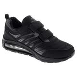 Herren Damen Sportschuhe Turnschuhe Laufschuhe Sneaker Klettverschluss Schwarz – Bild 2