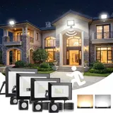 10W-100W LED Strahler Außen Fluter ohne/mit Bewegungsmelder Garden Scheinwerfer – Bild 13