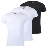 Young & Rich Herren 3er Pack T-Shirt Uni Basic Rundhals Ausschnitt slimfit 1701 – Bild 1