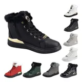 Damen Stiefeletten Winter Sneaker High Warm Gefütterte Freizeit Schuhe Boots – Bild 6