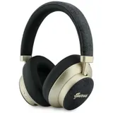 Guess Bluetooth 5.4 Wireless Headset ENC On-Ear 4G Gold Script Metal black – Bild 1