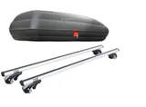 Dachbox 132x78x34,5 + Dachträger  Audi A4 B7 2004-2008 Mit Dachreling – Bild 1