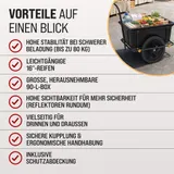 MONZANA® Fahrradanhänger Handwagen Transportanhänger Lastenanhänger Radanhänger – Bild 10