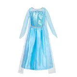 Karneval Kinder Eiskönigin Prinzessin Elsa Cosplay Kleid Party Mädchen Kostüme – Bild 1