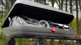 Dachbox 132x78x34,5 + Dachträger  Audi A4 B7 2004-2008 Mit Dachreling – Bild 11