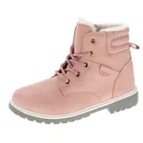 Mädchen Winter Stiefeletten Winterboots Winterschuhe Gefüttert Warm Rosa 29 32  – Bild 1
