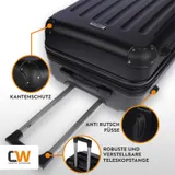 Handgepäck Trolley Handgepäckkoffer Reiskoffer Hartschale Bordgepäck Koffer S – Bild 5