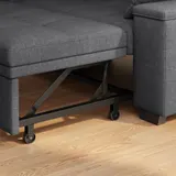 3-in-1 Schlafsofa ausziehbar,Sofa 2 sitzer mit Schlaffunktion – Bild 7