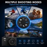 5K Digitalkamera Kompaktkamera mit 18X Digital Zoom 180 Klappdisplay 75MP +64gb – Bild 9