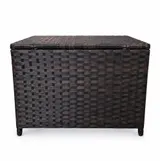 Gartenmöbelset 4 teilig Braun Rattan Outdoor Gartenlounge Balkonset Polyrattan – Bild 10