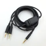 Schwarz 2,45 m Kupfer Audiokabel f��r Beyerdynamic MMX300 Kopfh?rer Modell – Bild 2