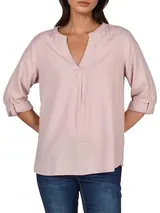 DENIMFY Leinenbluse Damen Sommer leicht Regular Fit DFSara Leinen Bluse 3/4 Arm – Bild 1