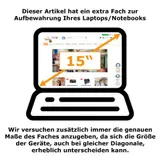 Herren Groß Umhängetasche Schultertasche Arbeitstasche Tasche Schwarz Nylon XXL – Bild 9