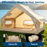Aufblasbares Campingzelt, 3x2M Oxford-Stoff Zelt mit Luftpumpe 4 Jahreszeiten – Bild 6