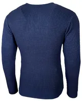 Herren Pullover Slim Fit Rundhals Strick-Pullover Longsleeve in Feinstrick B-132 – Bild 3