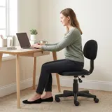 Bürostuhl ohne Armlehnen höhenverstellbar Schreibtischstuhl Refurbished – Bild 9