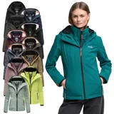 Marikoo Designer Damen Übergangs Jacke leicht gefüttert Kapuze kurz B659 – Bild 11