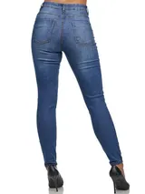 Tazzio Jeans Damen High Waist Skinny Fit Jeanshose Stretch Denim Hose – Bild 6