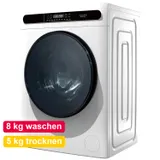 PKM Waschtrockner 8kg Waschen 5kg Trocknen 1400 U/Min Freistehend Display NEU – Bild 1